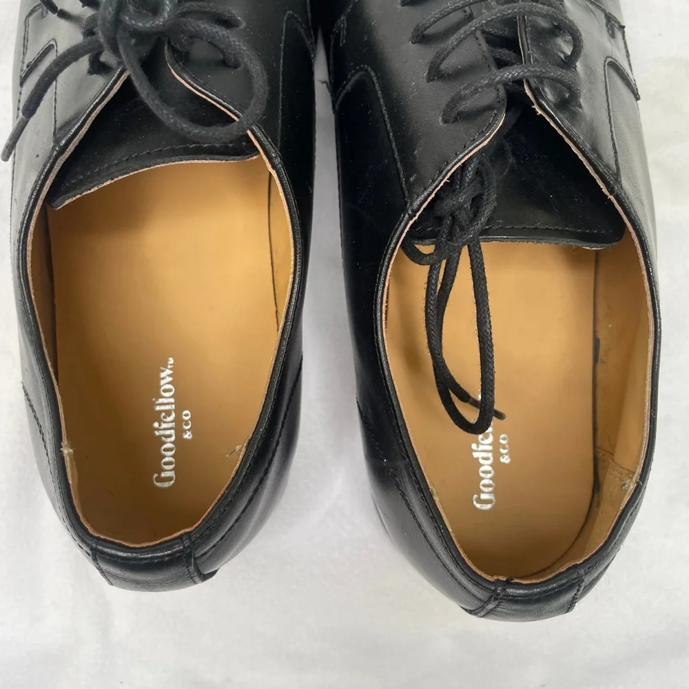 Men's Goodfellow & Co Size 9.5 Black Leather Oxfords Shoes